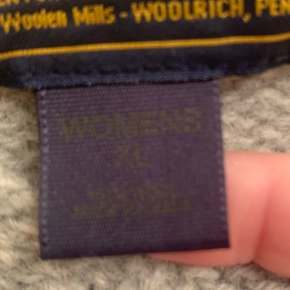 ✨WOOLRICH Vintage 90s Gray Wool Ram & Sheep Sweater Size XL - Picture 5 of 12